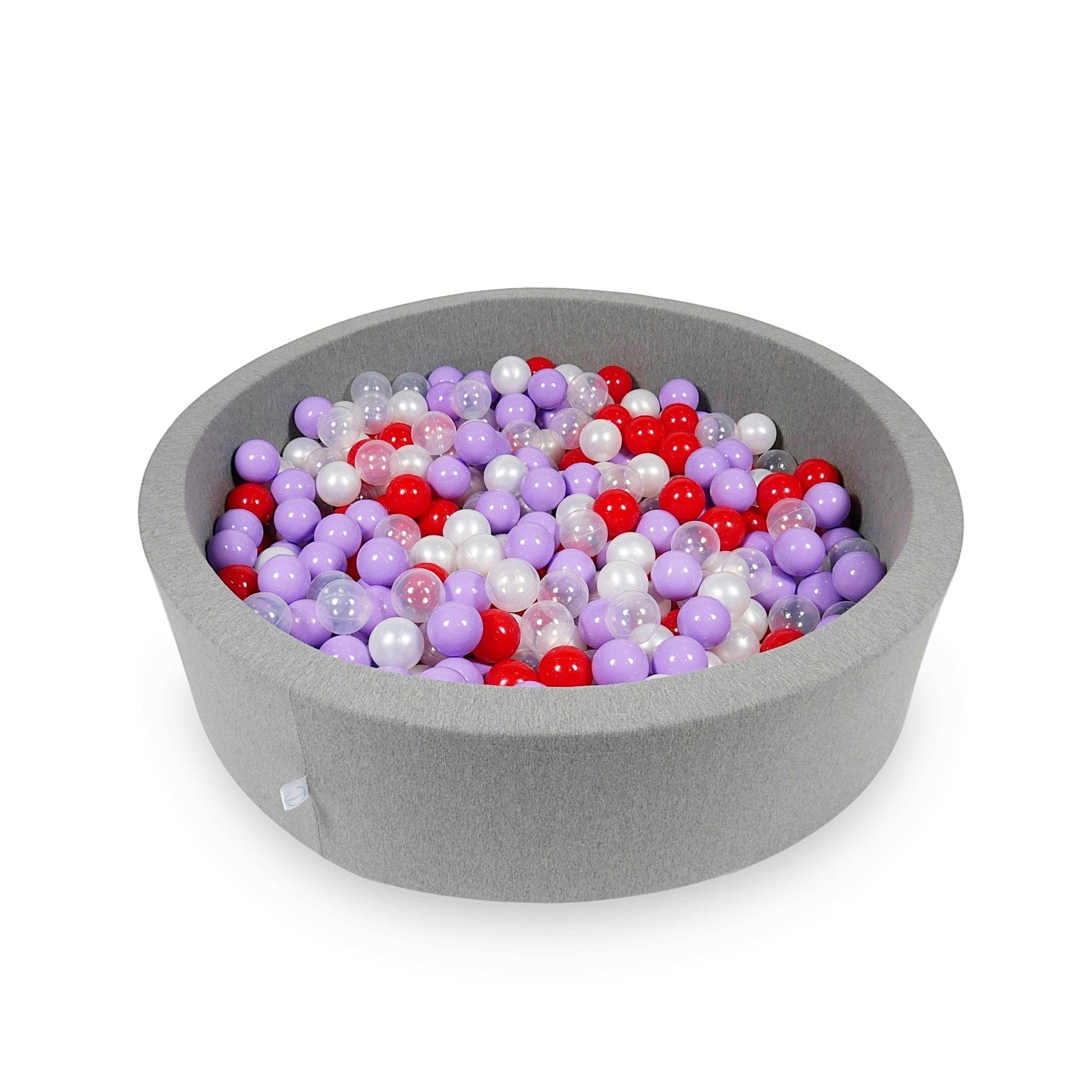 Ball pit with balls 110 × 30 cm grey with 400 balls