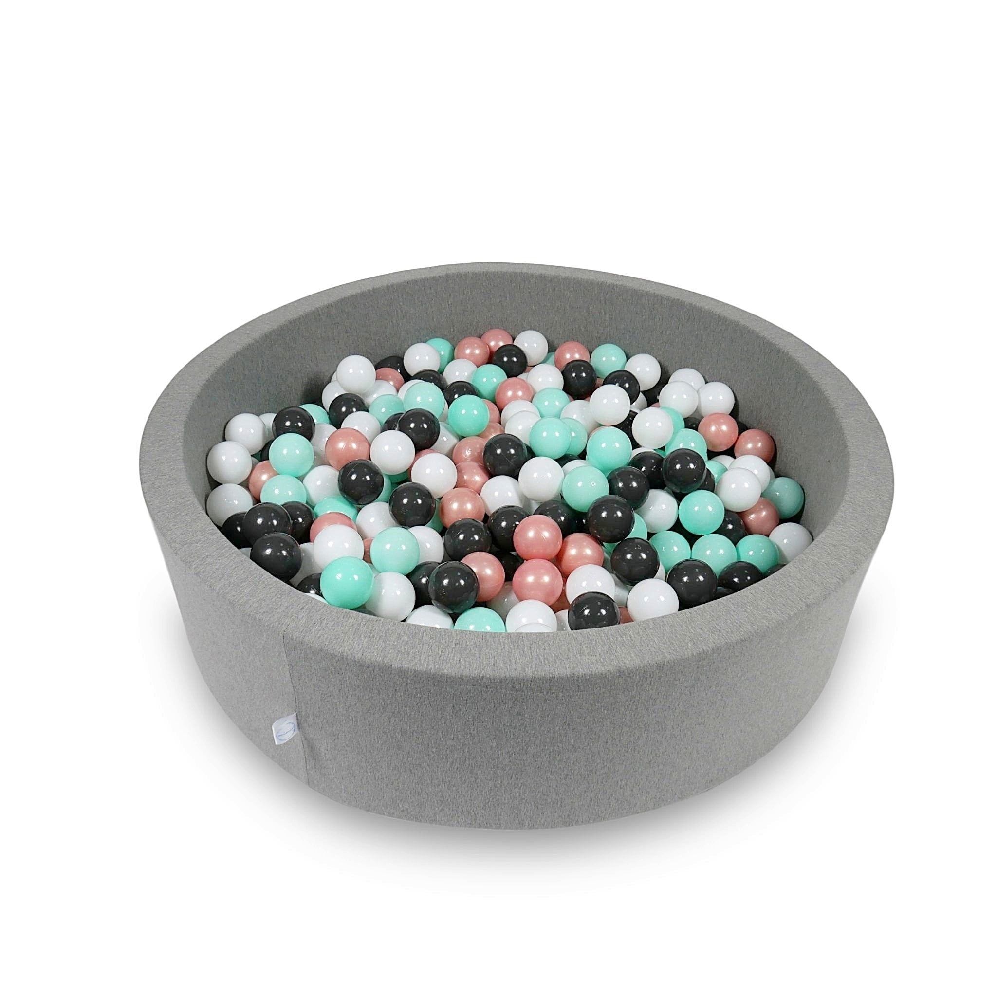 Ball pit with balls 110 × 30 cm grey with 400 balls