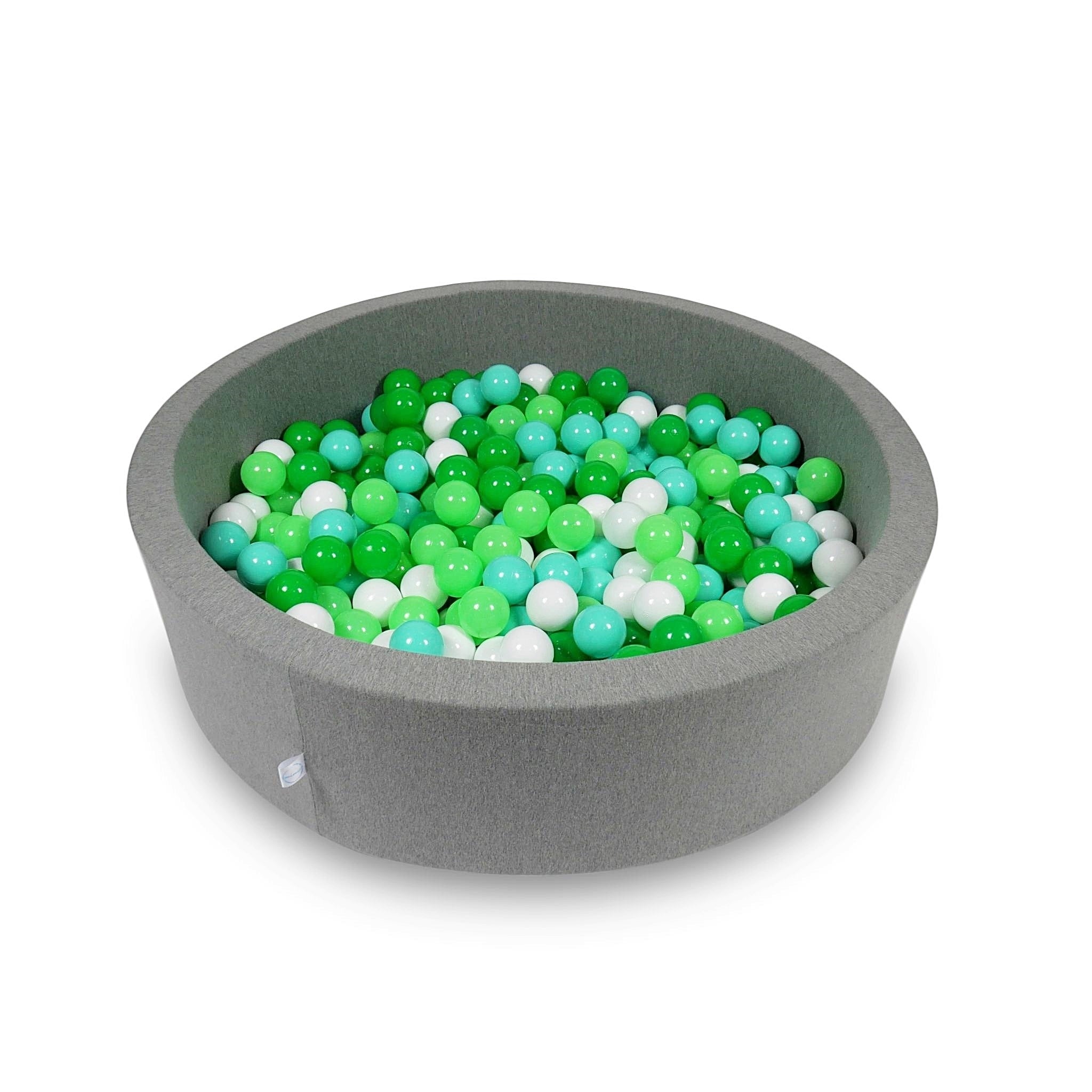Ball pit with balls 110 × 30 cm grey with 400 balls