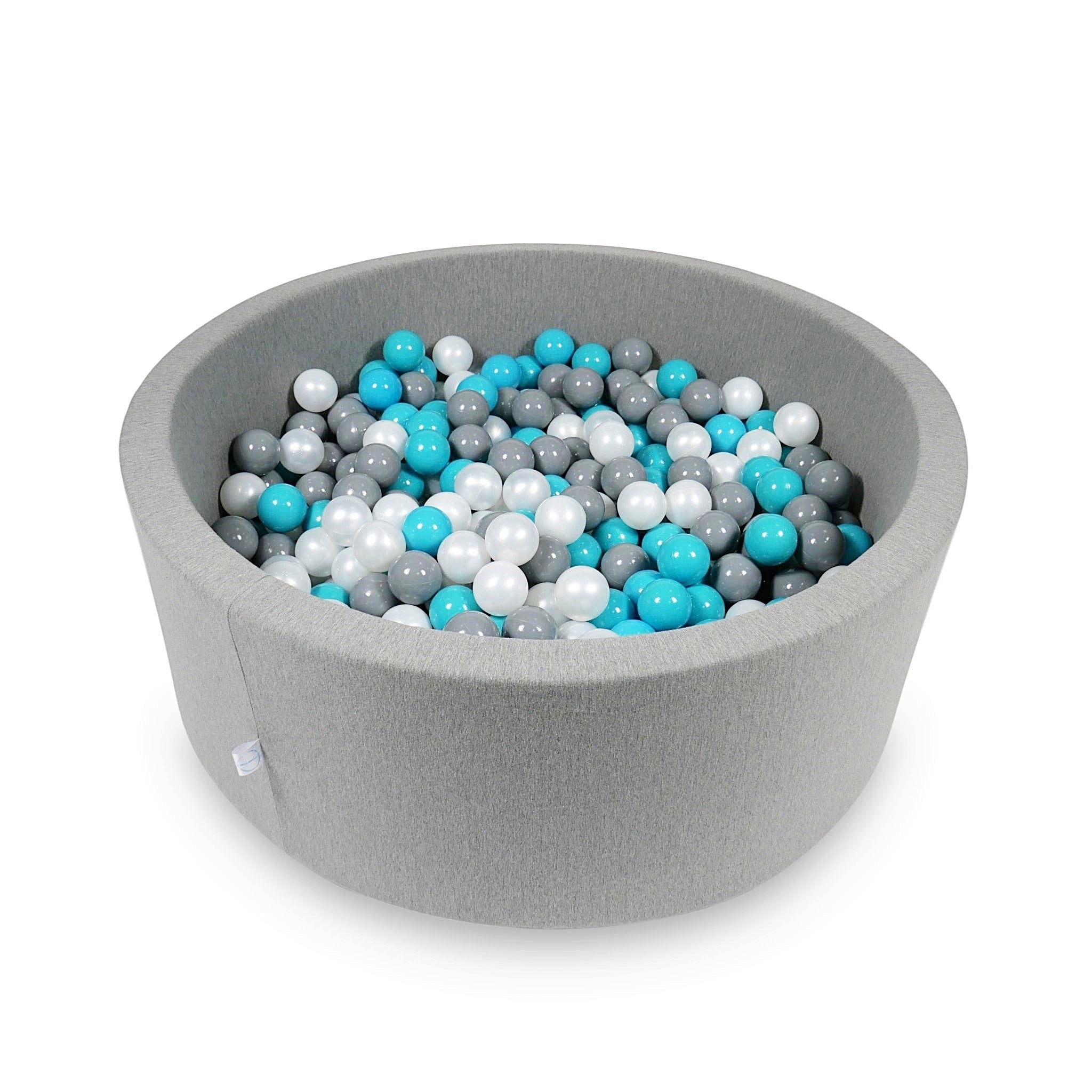 Ball pit with balls 110 × 40 cm grey with 500 balls