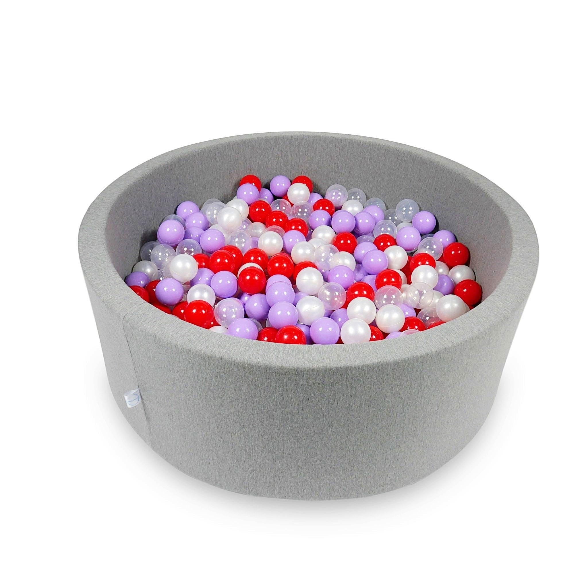 Ball pit with balls 110 × 40 cm grey with 500 balls