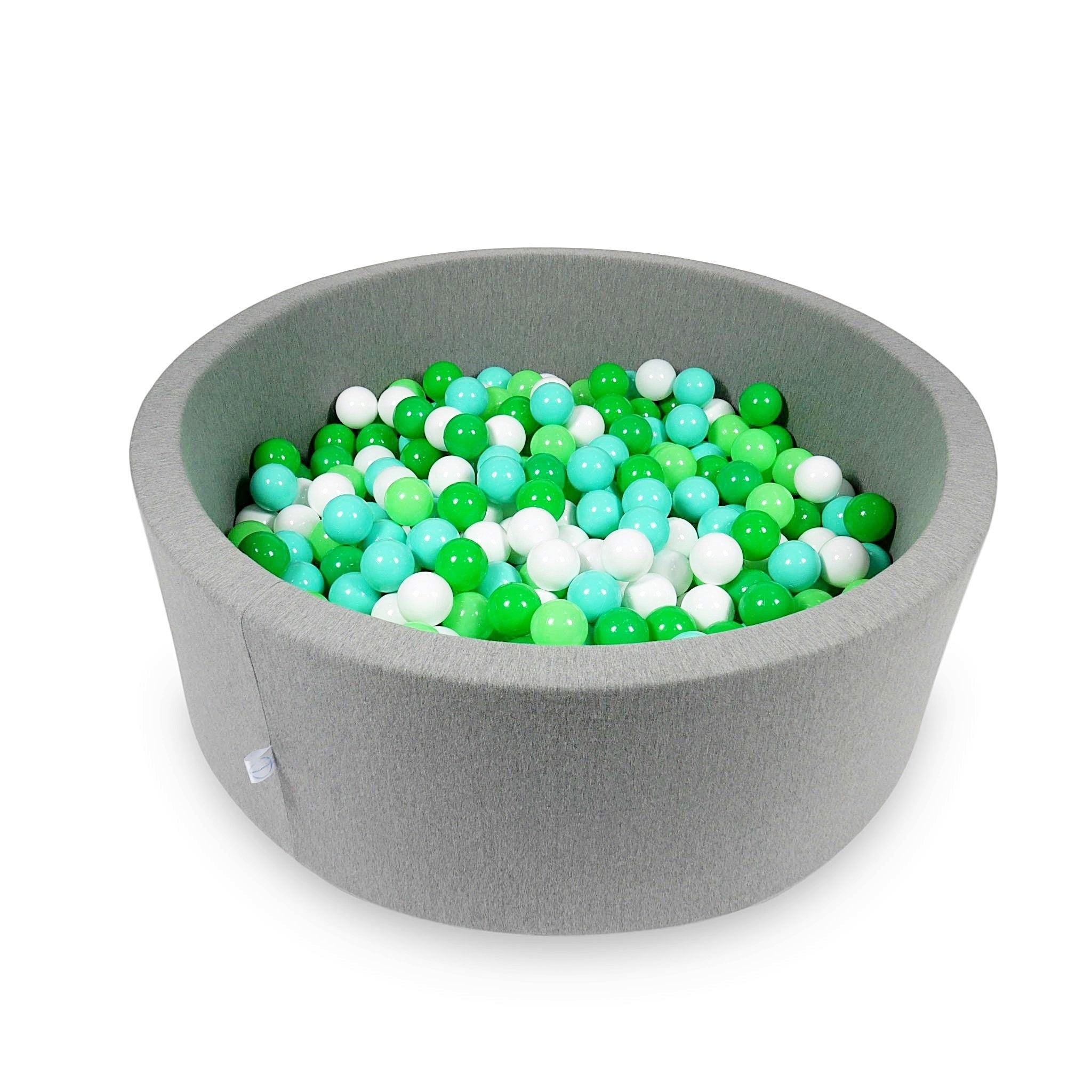 Ball pit with balls 110 × 40 cm grey with 500 balls