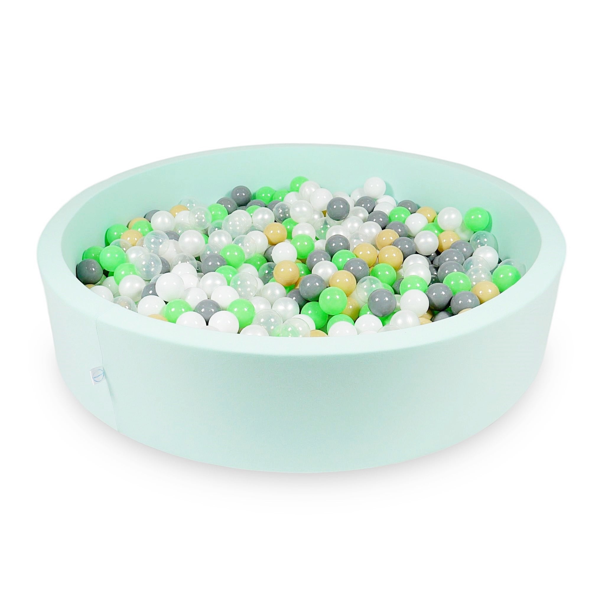 Ball pit with balls 130 × 30 cm mint with 600 balls