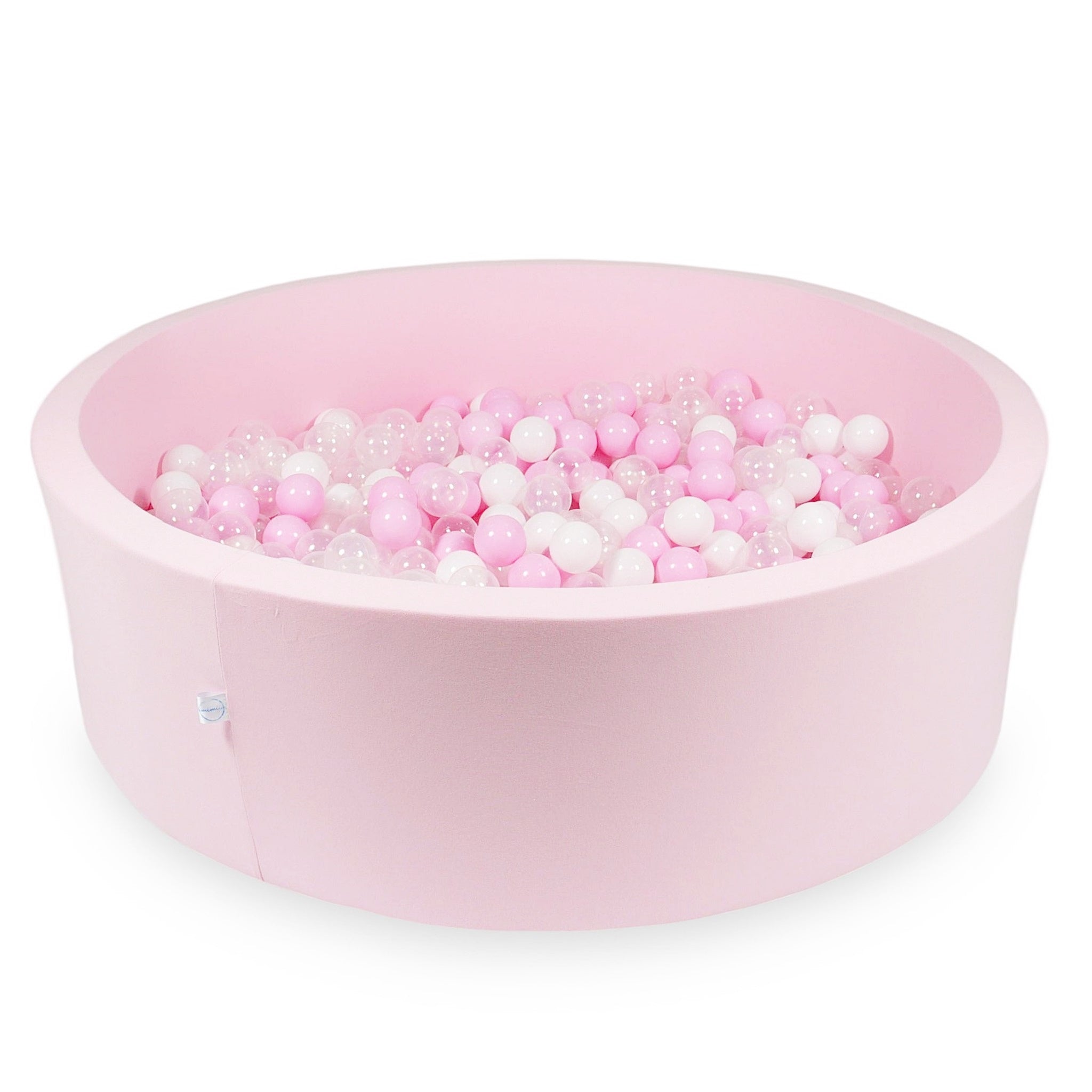 Ball pit with balls 130 × 40 cm powder pink with 700 balls