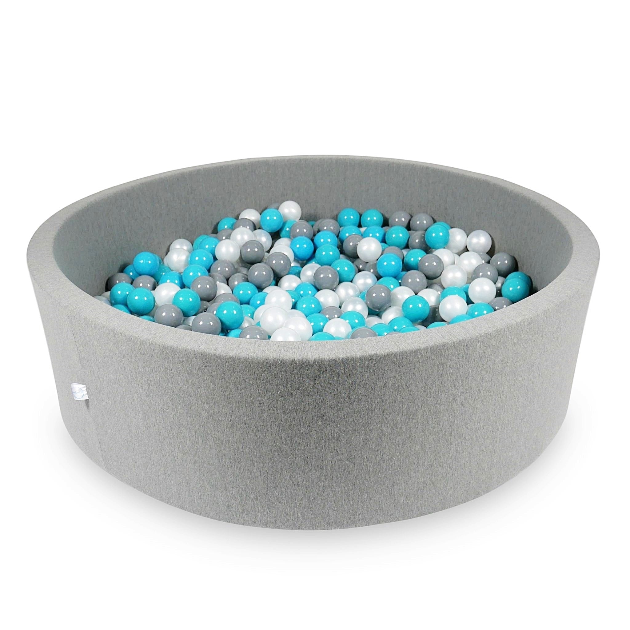 Ball pit with balls 130 × 40 cm grey with 700 balls