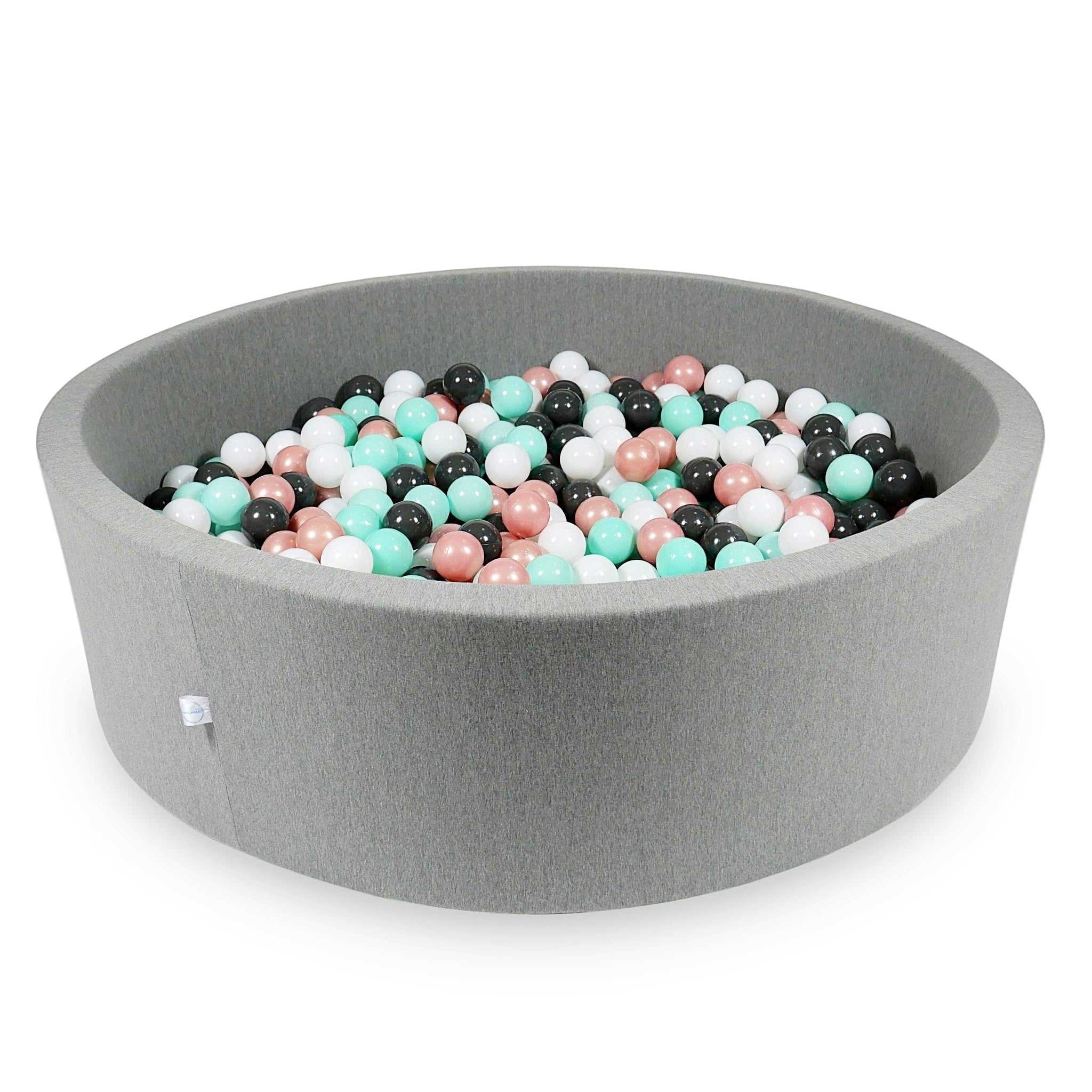Ball pit with balls 130 × 40 cm grey with 700 balls