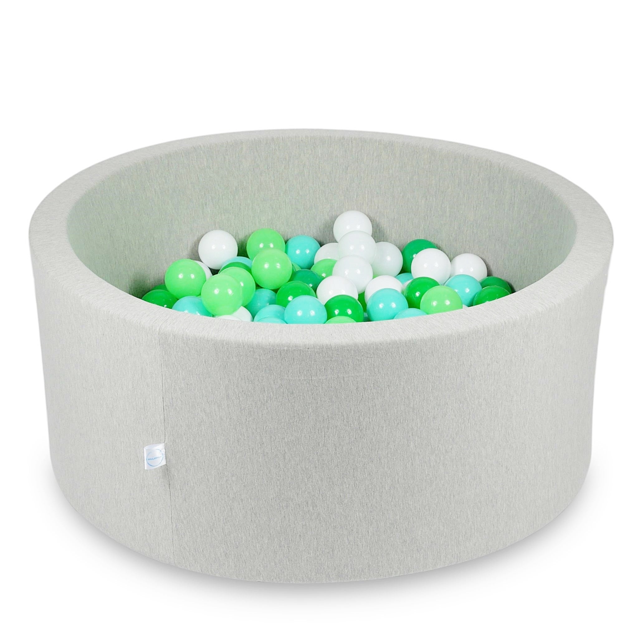 Ball pit with balls 90 × 40 cm light grey with 300 balls