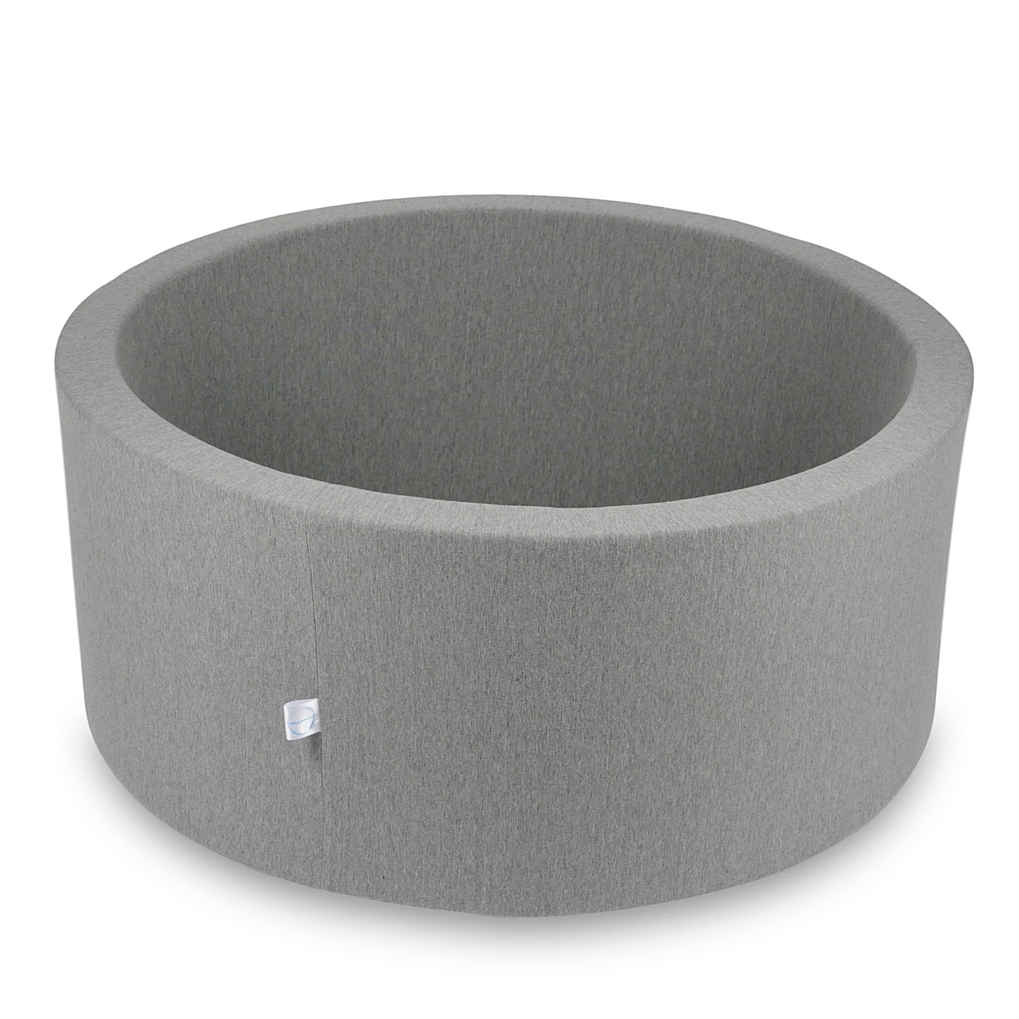 Mimii Bällebad in Grau – rund, 90 × 40 cm, ohne Bälle