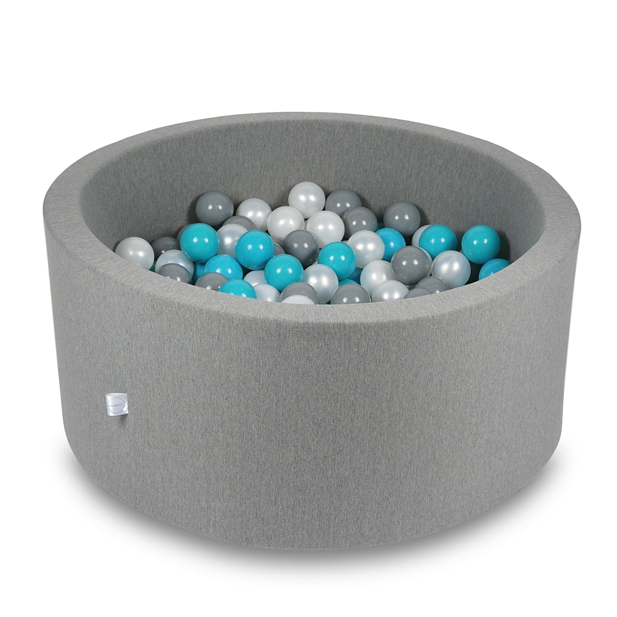 Ball pit with balls 90 × 40 cm grey with 300 balls