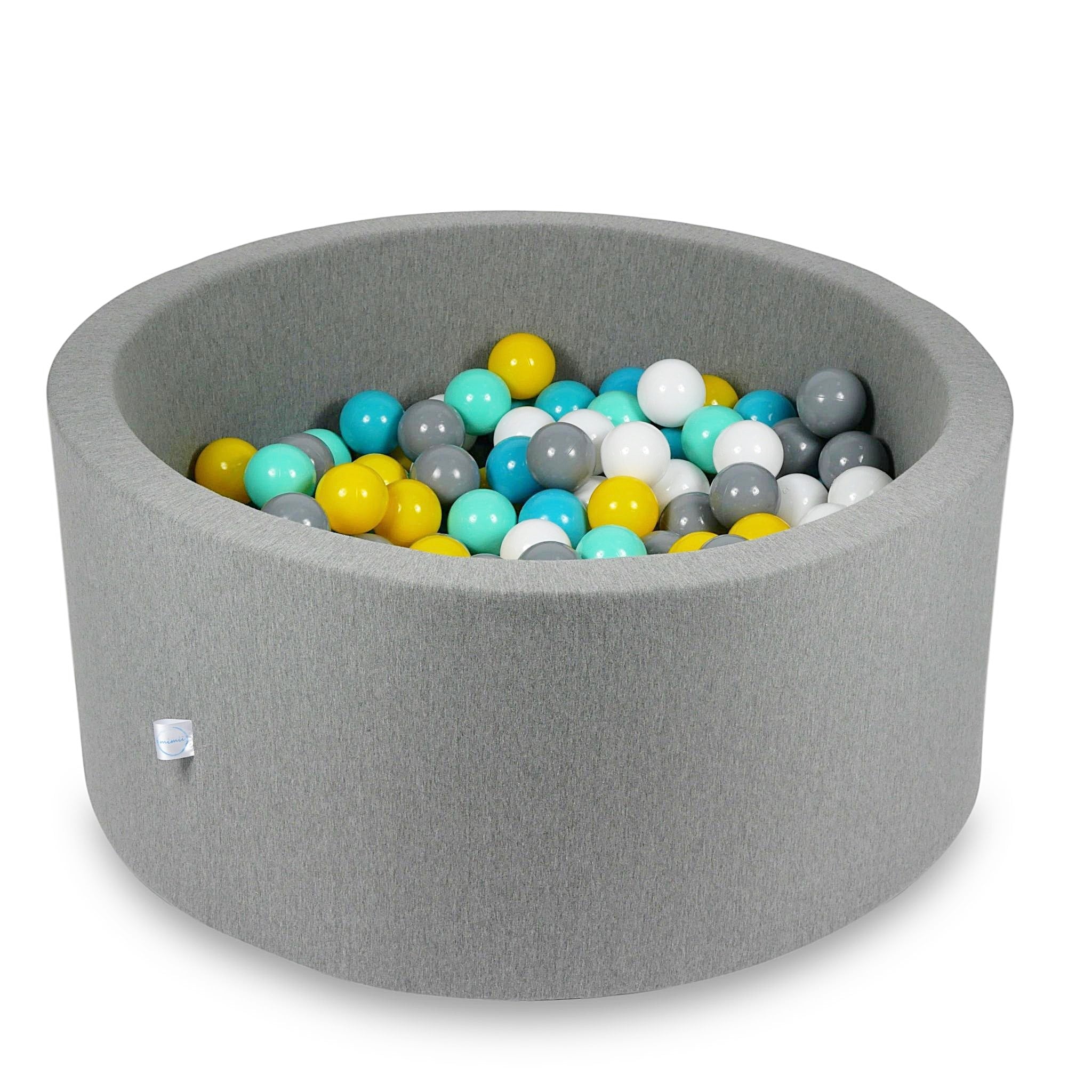 Ball pit with balls 90 × 40 cm grey with 300 balls