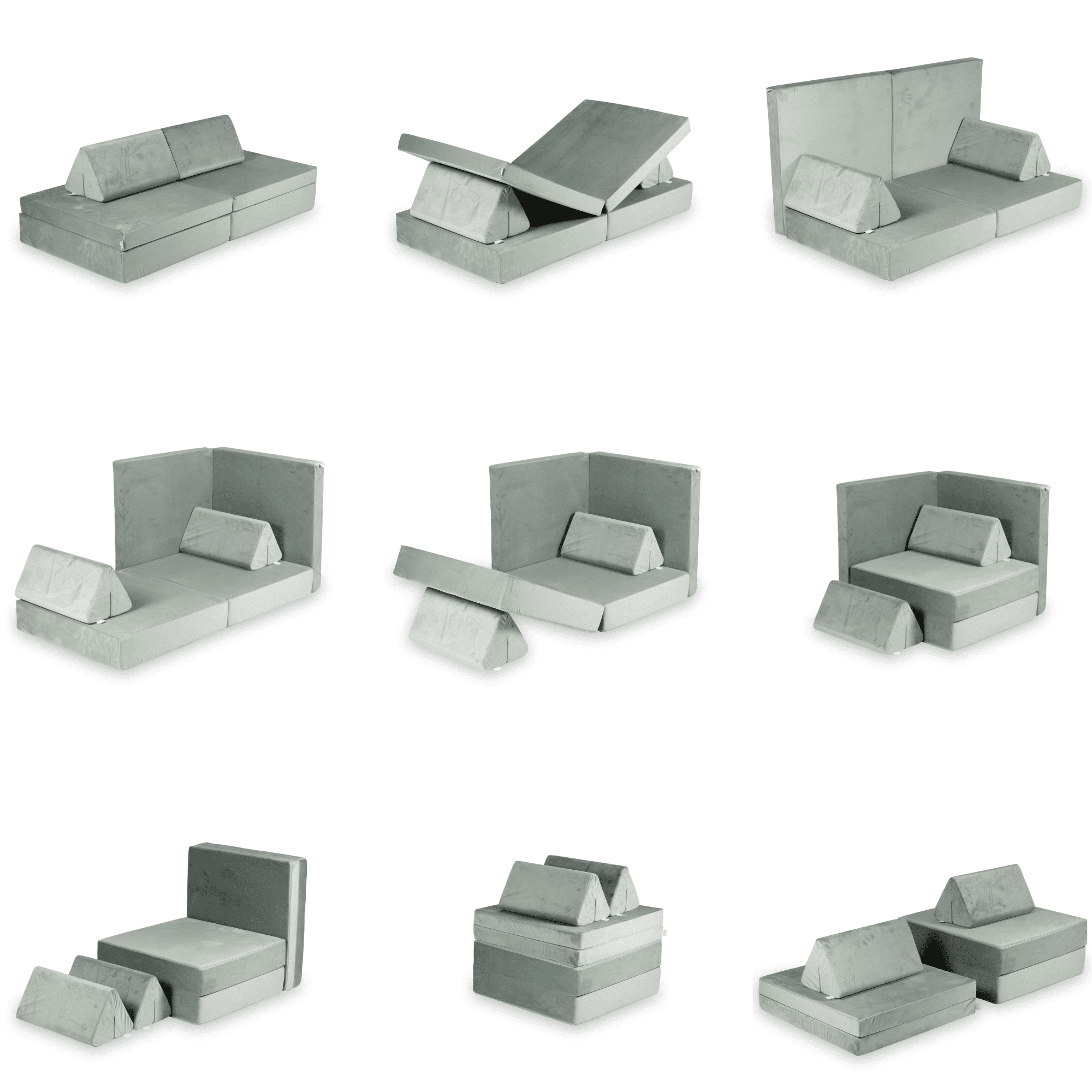Sofa do zabawy Montessori Comfort Velvet