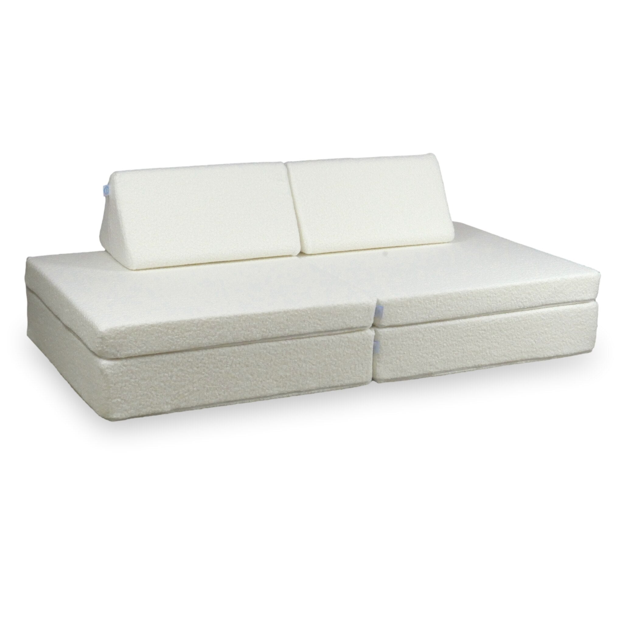 Montessori Play Sofa Standard bouclé white