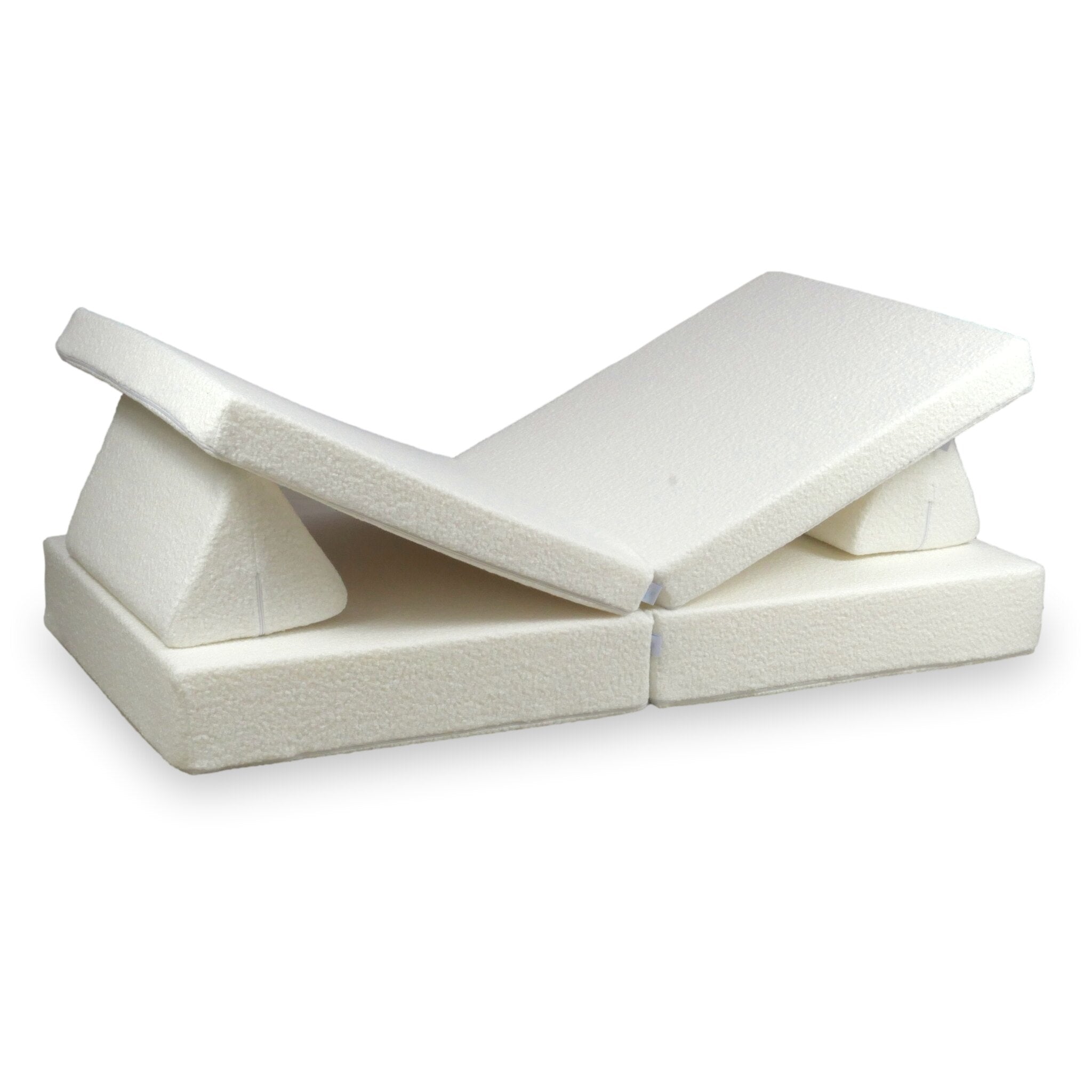 Montessori Play Sofa Standard bouclé white