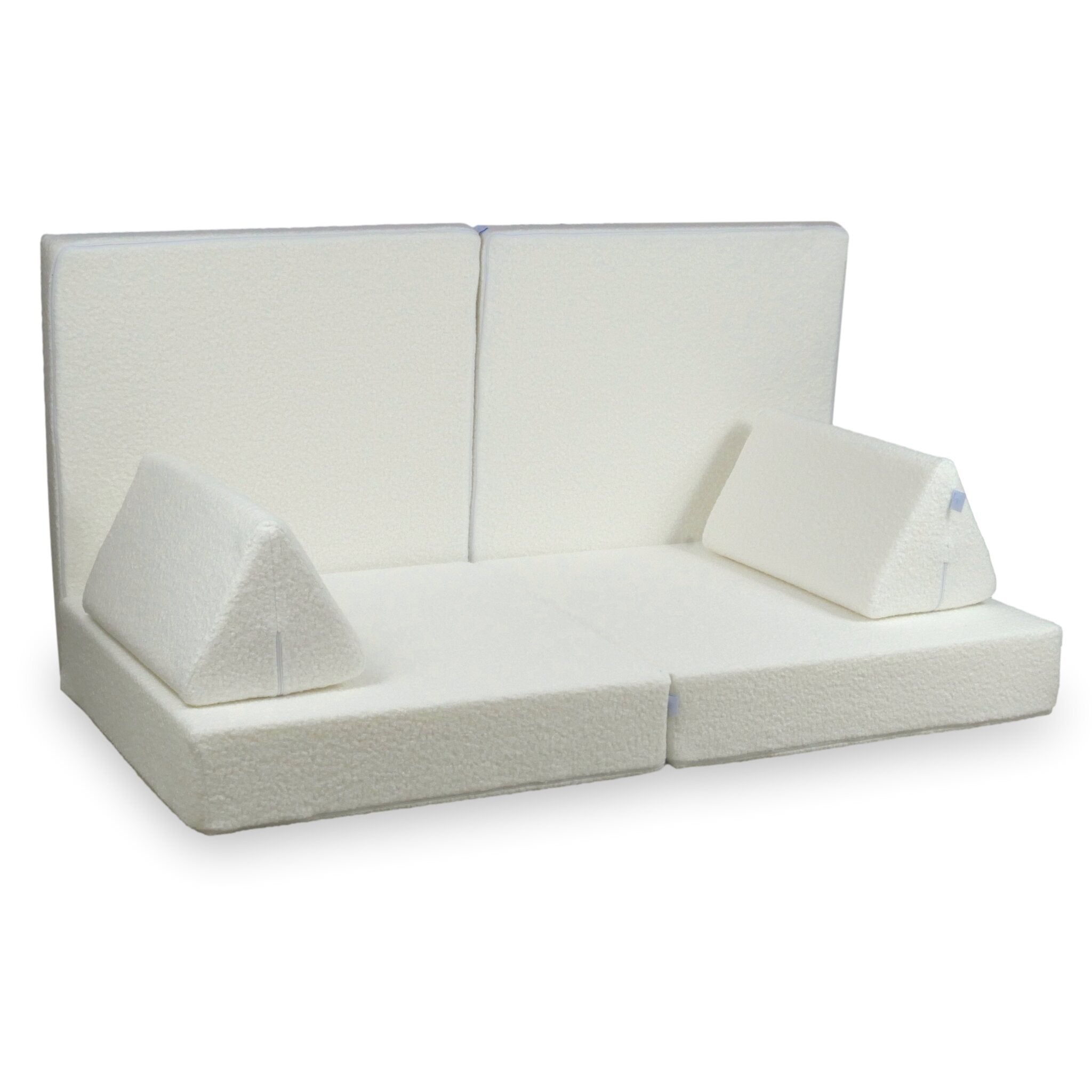 Sofa do zabawy Montessori Comfort Boucle Biały