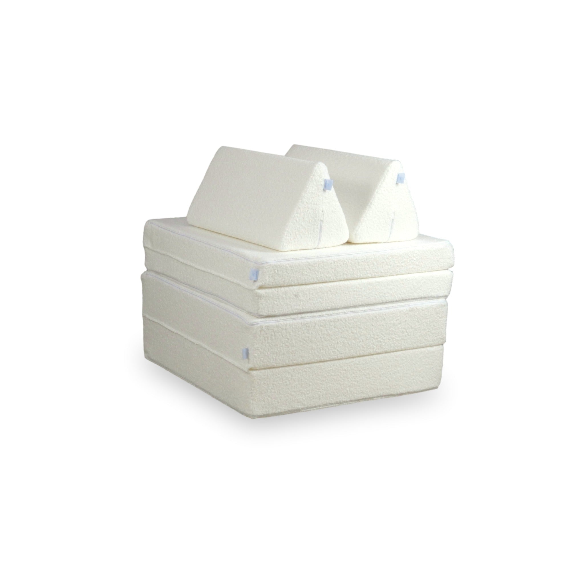 Sofa do zabawy Montessori Premium Boucle Biały
