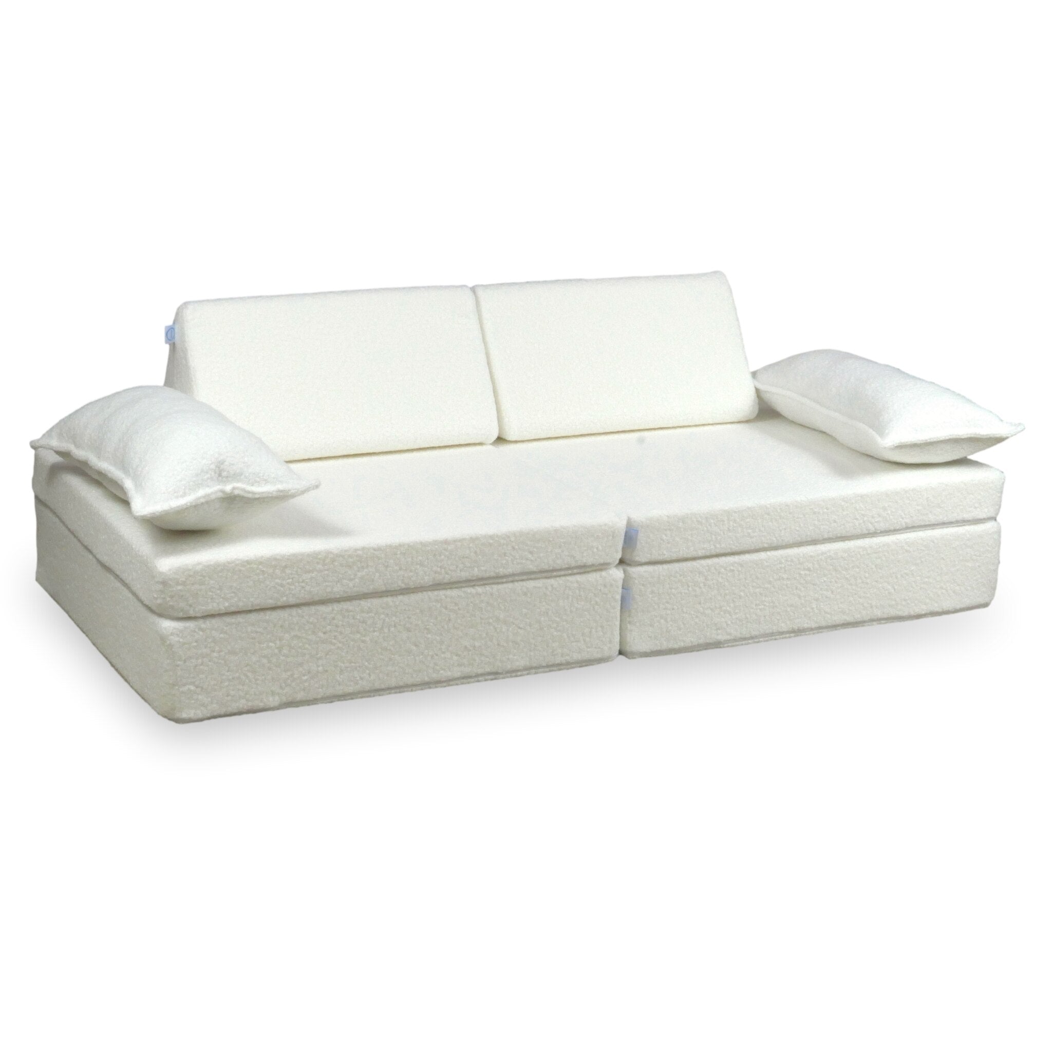 Sofa do zabawy Montessori Premium Boucle Biały
