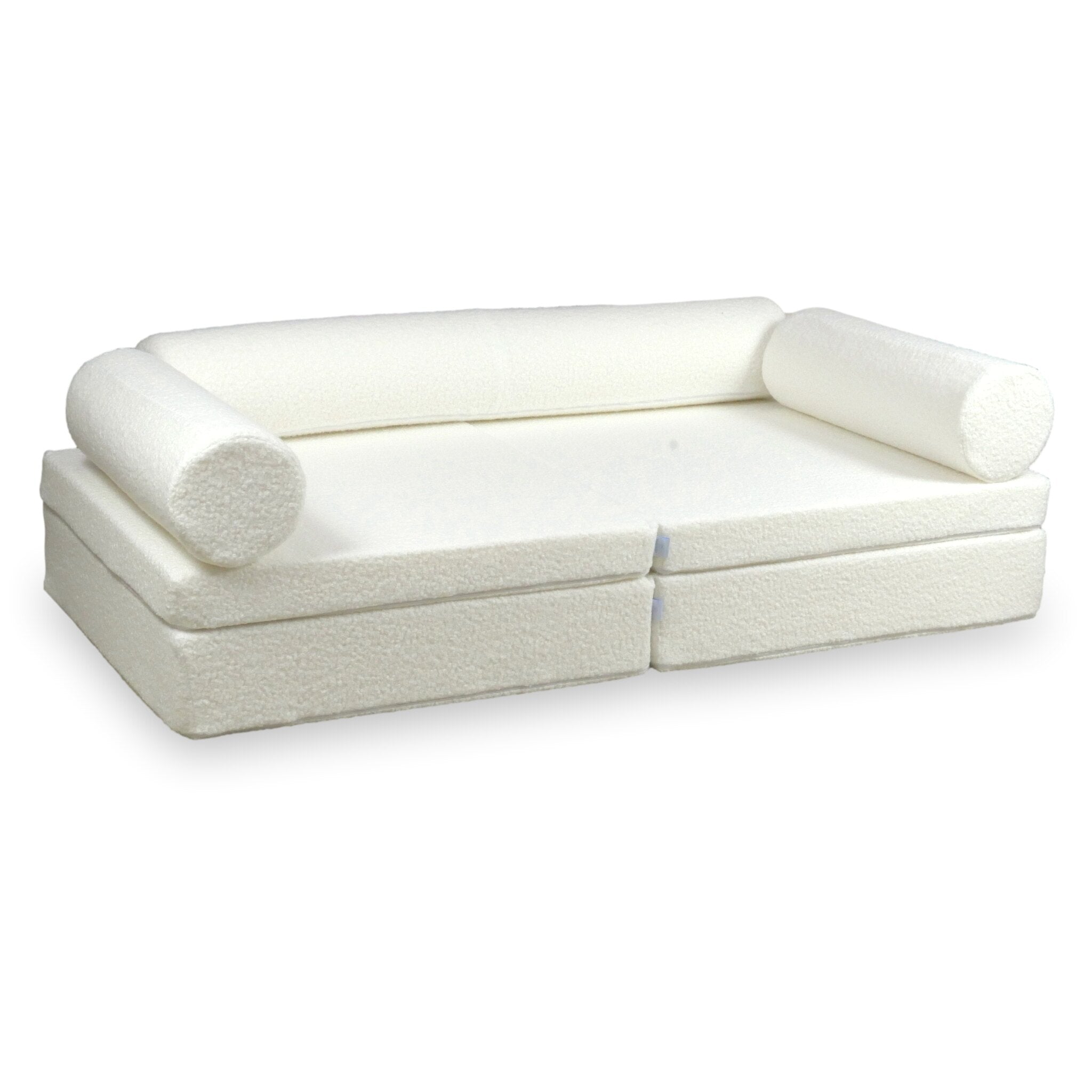 Sofa do zabawy Montessori Premium Boucle Biały