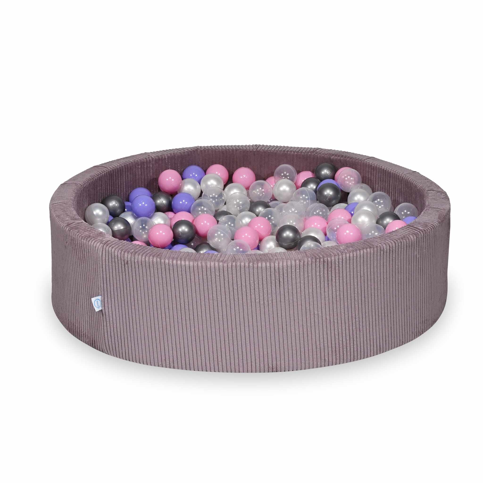 Ball pit with balls 110 × 30 cm corduroy with 400 balls