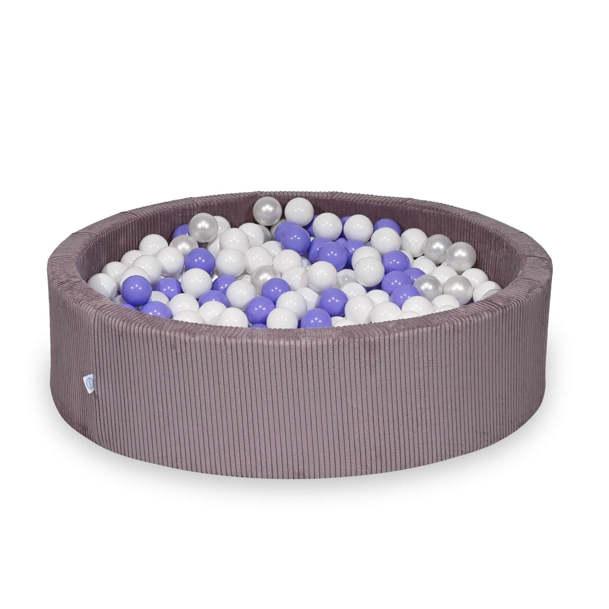 Ball pit with balls 110 × 30 cm corduroy with 400 balls