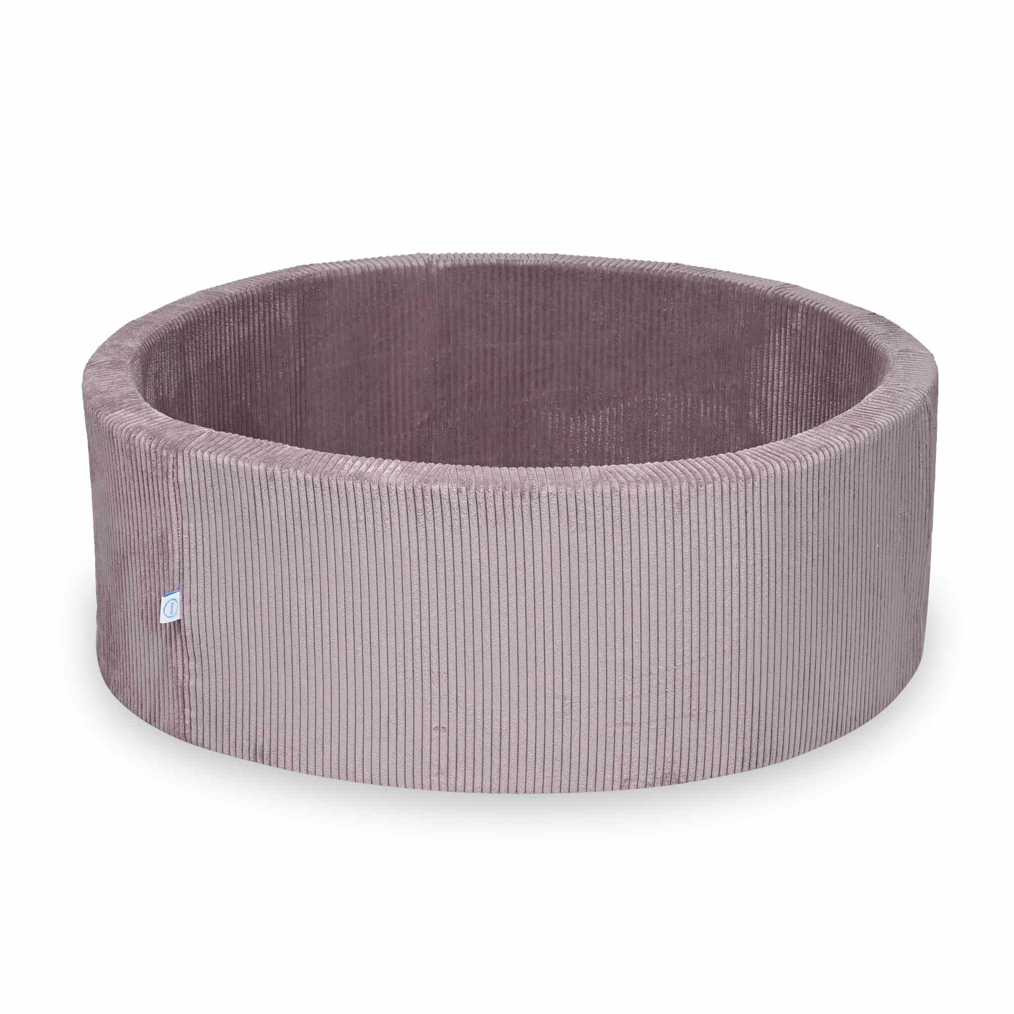 Mimii Bällebad aus Cord in Lavendel – rund, 110 × 40 cm, ohne Bälle