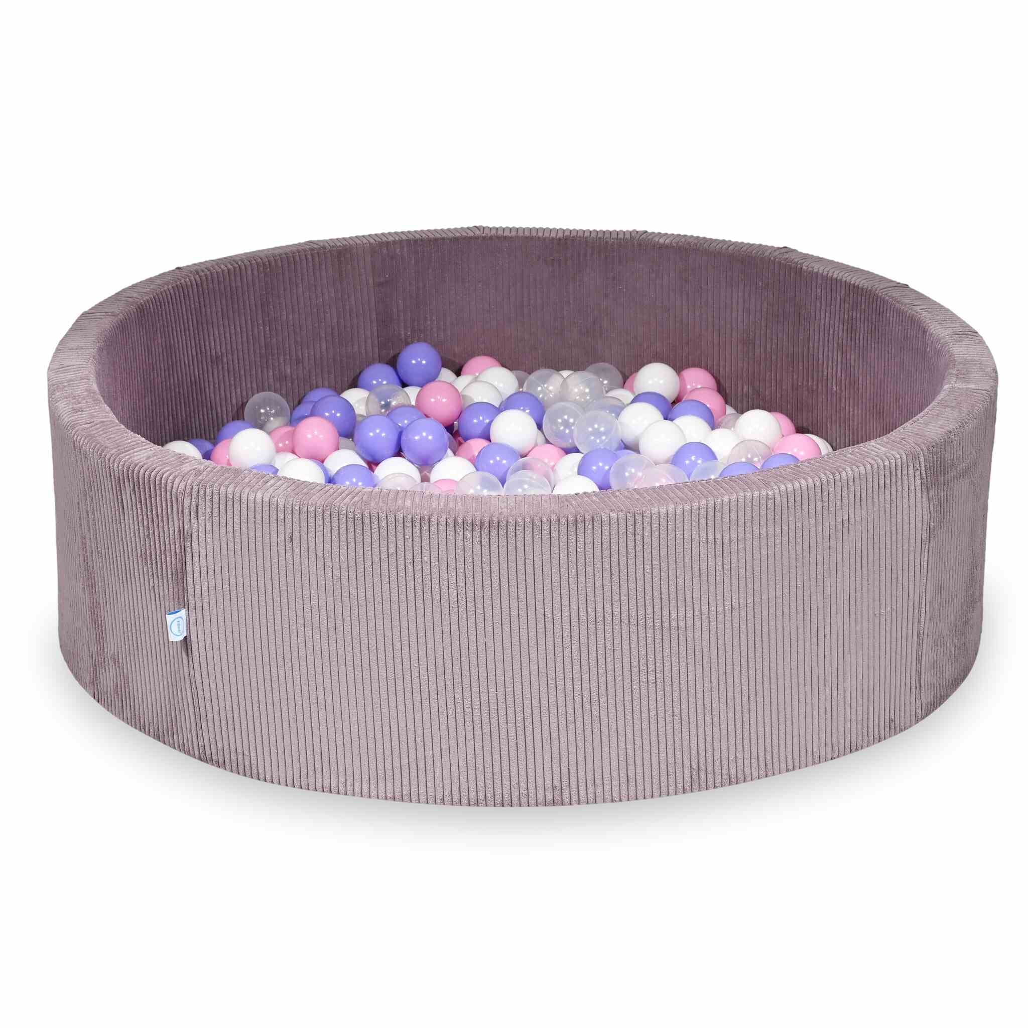 Ball pit with balls 130 × 40 cm corduroy with 700 balls