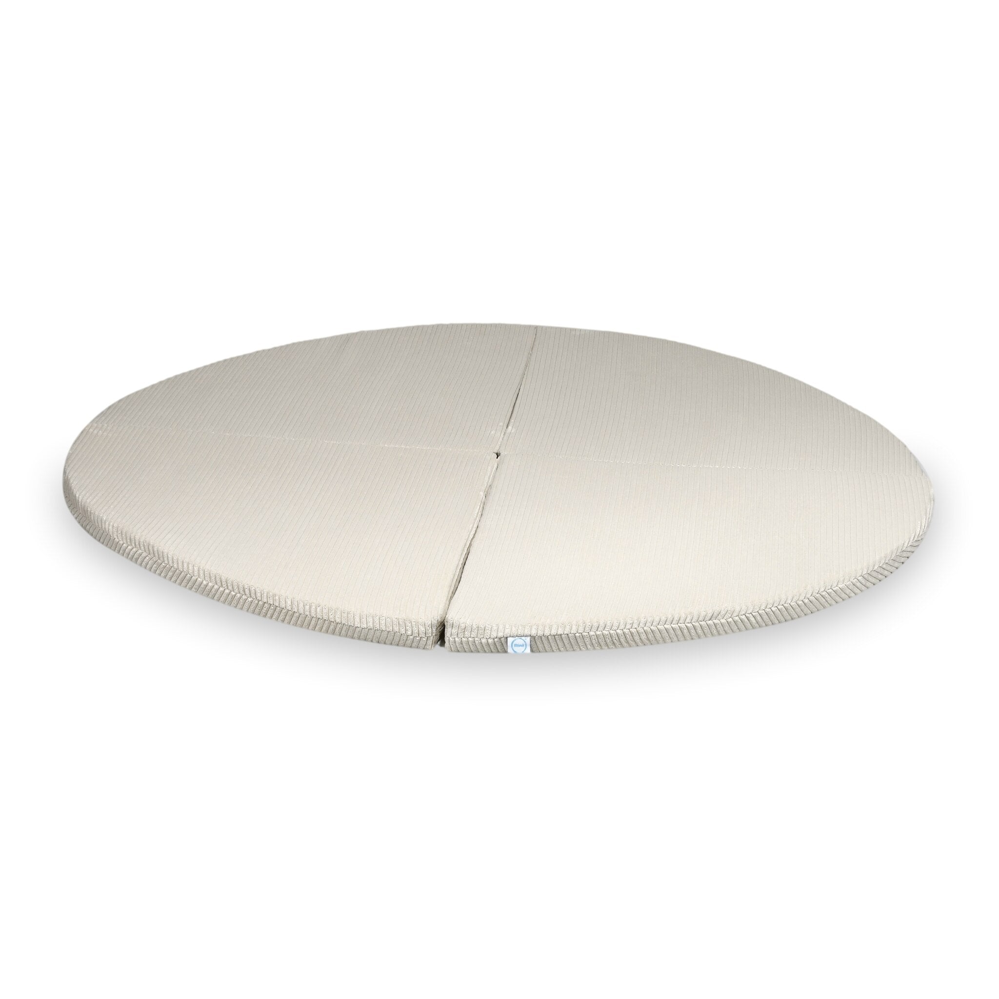Baby play mat round foldable corduroy