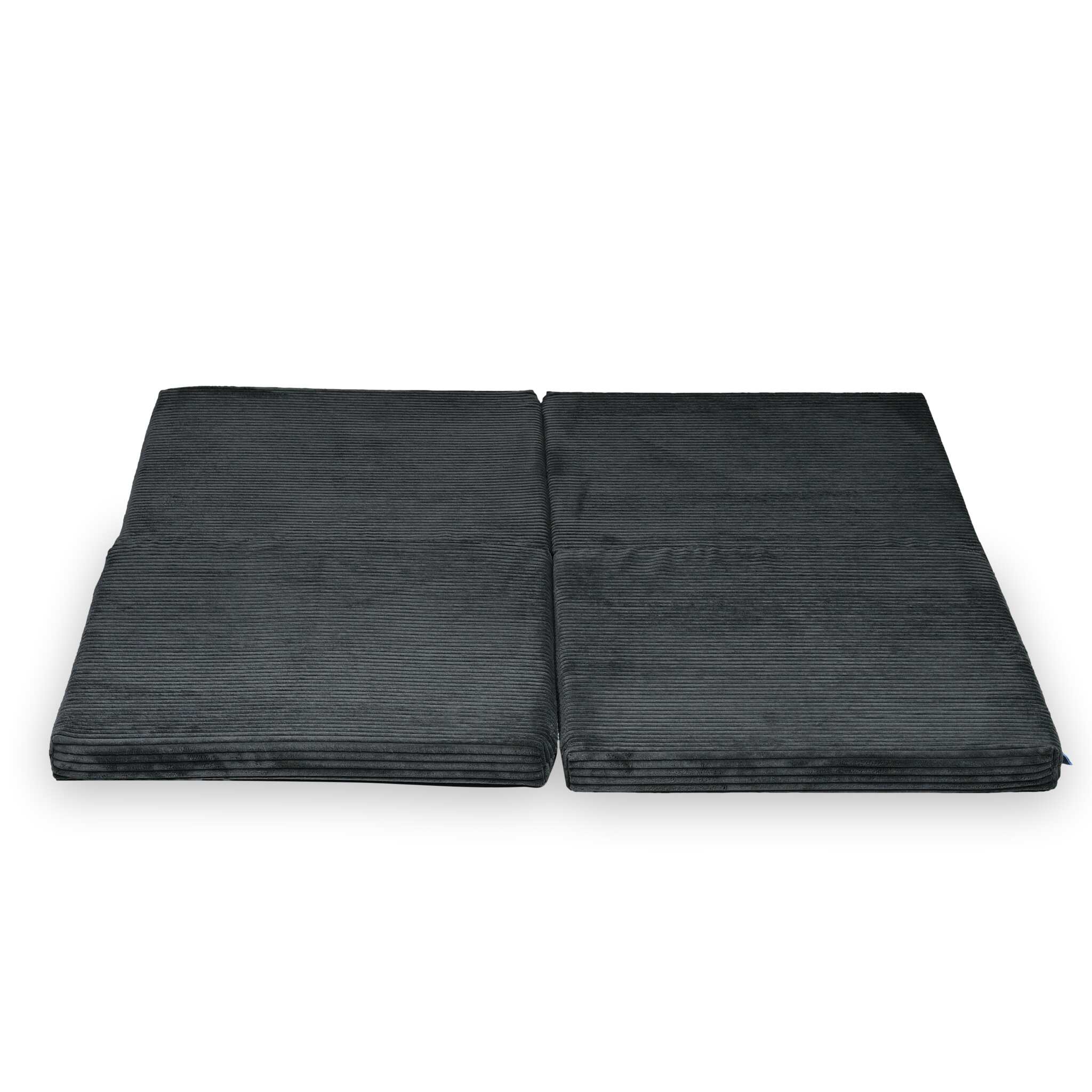 Mata do zabawy dla niemowląt kwadratowa składana 120x120 cm sztruks