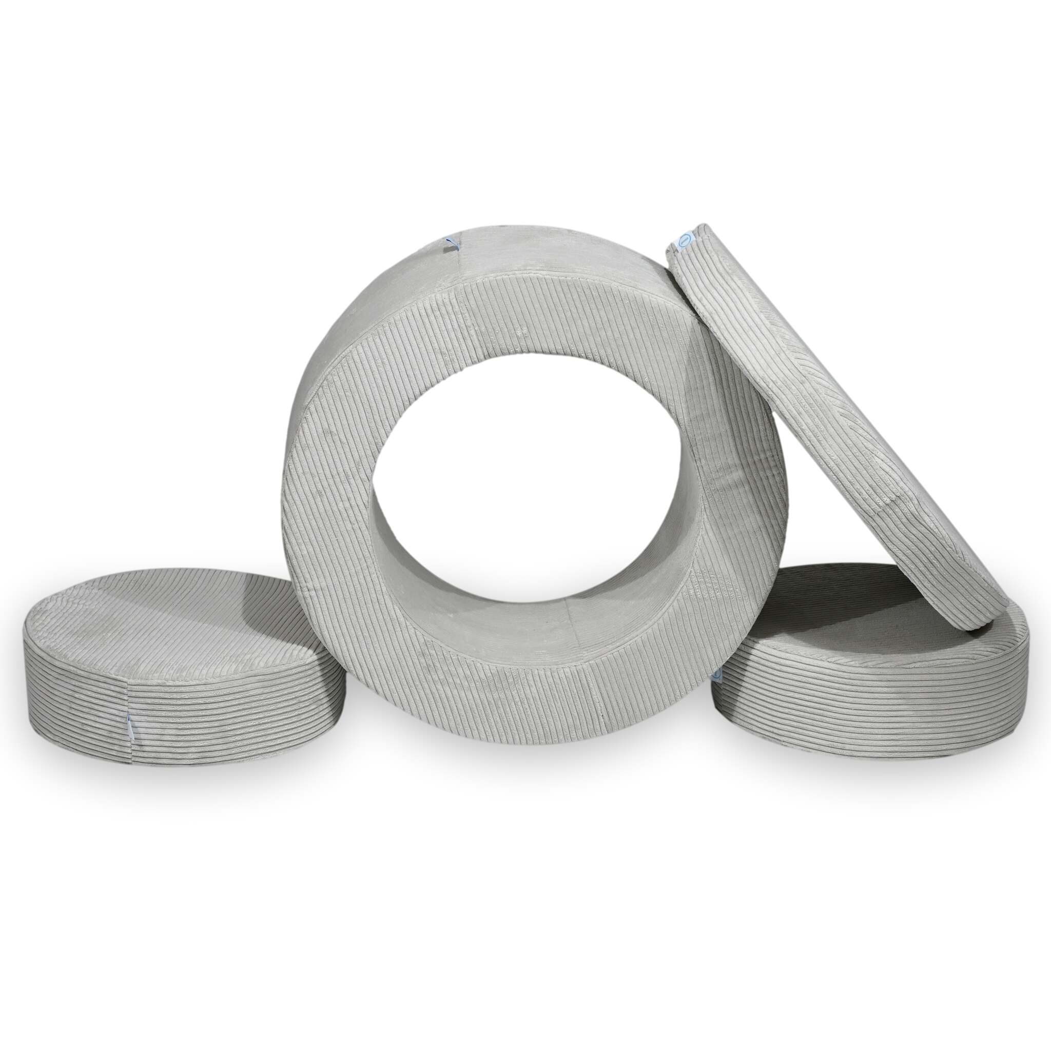 Pufa modułowa dla dzieci Donut – 4 elementy sztruks