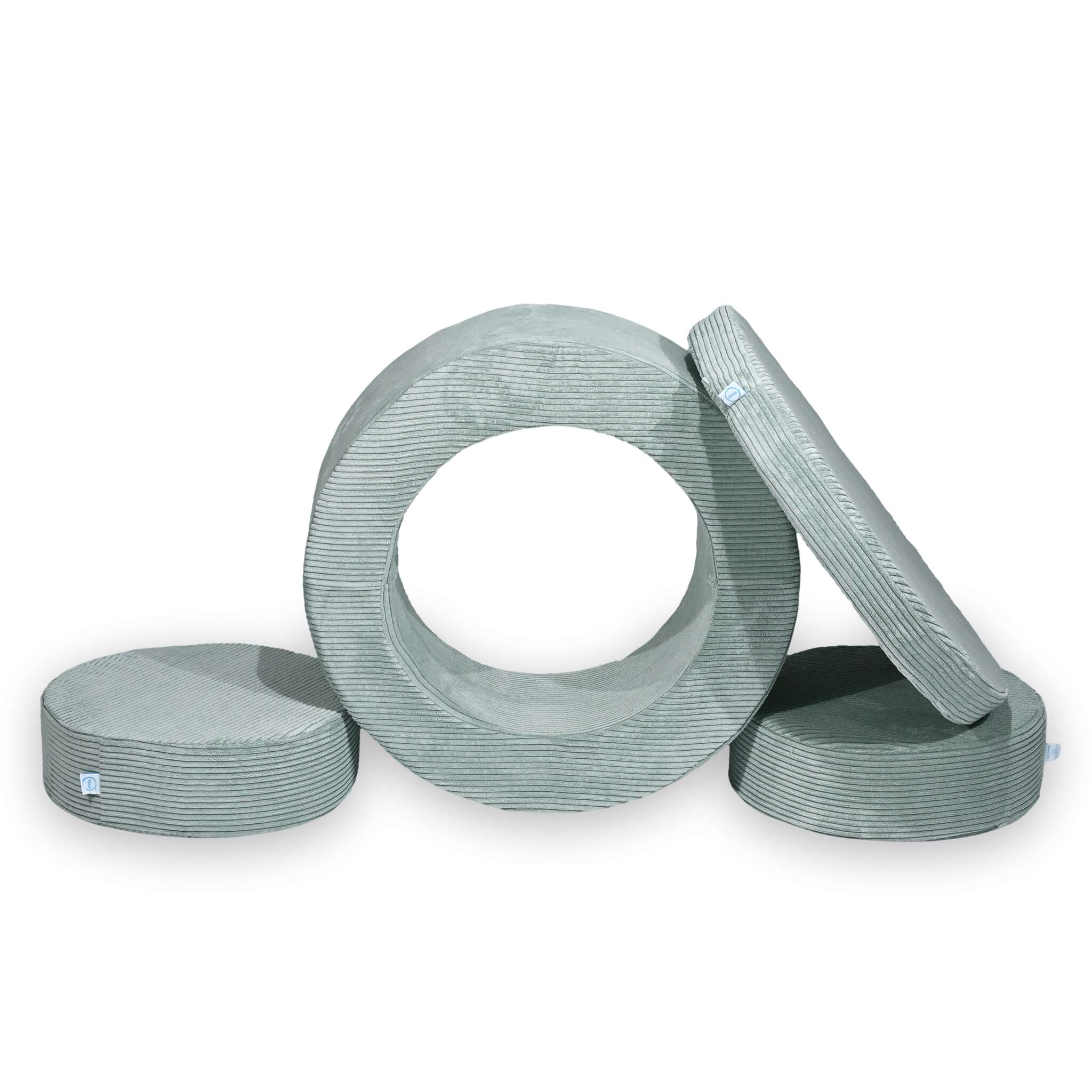 Pufa modułowa dla dzieci Donut – 4 elementy sztruks