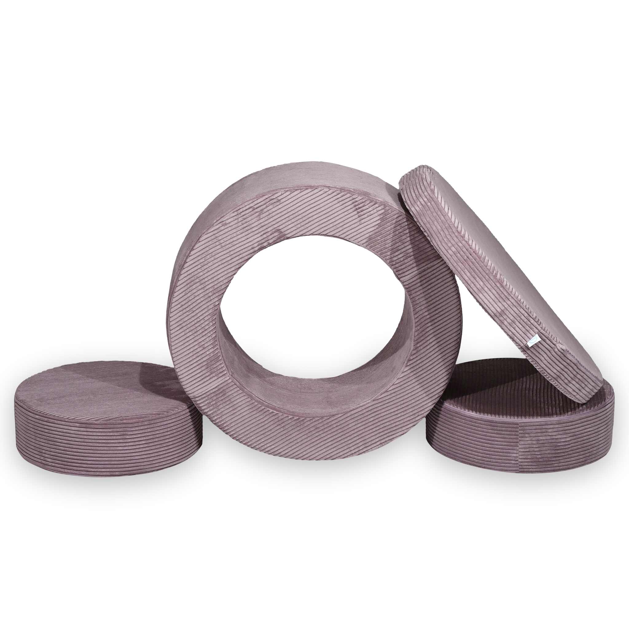 Pufa modułowa dla dzieci Donut – 4 elementy sztruks
