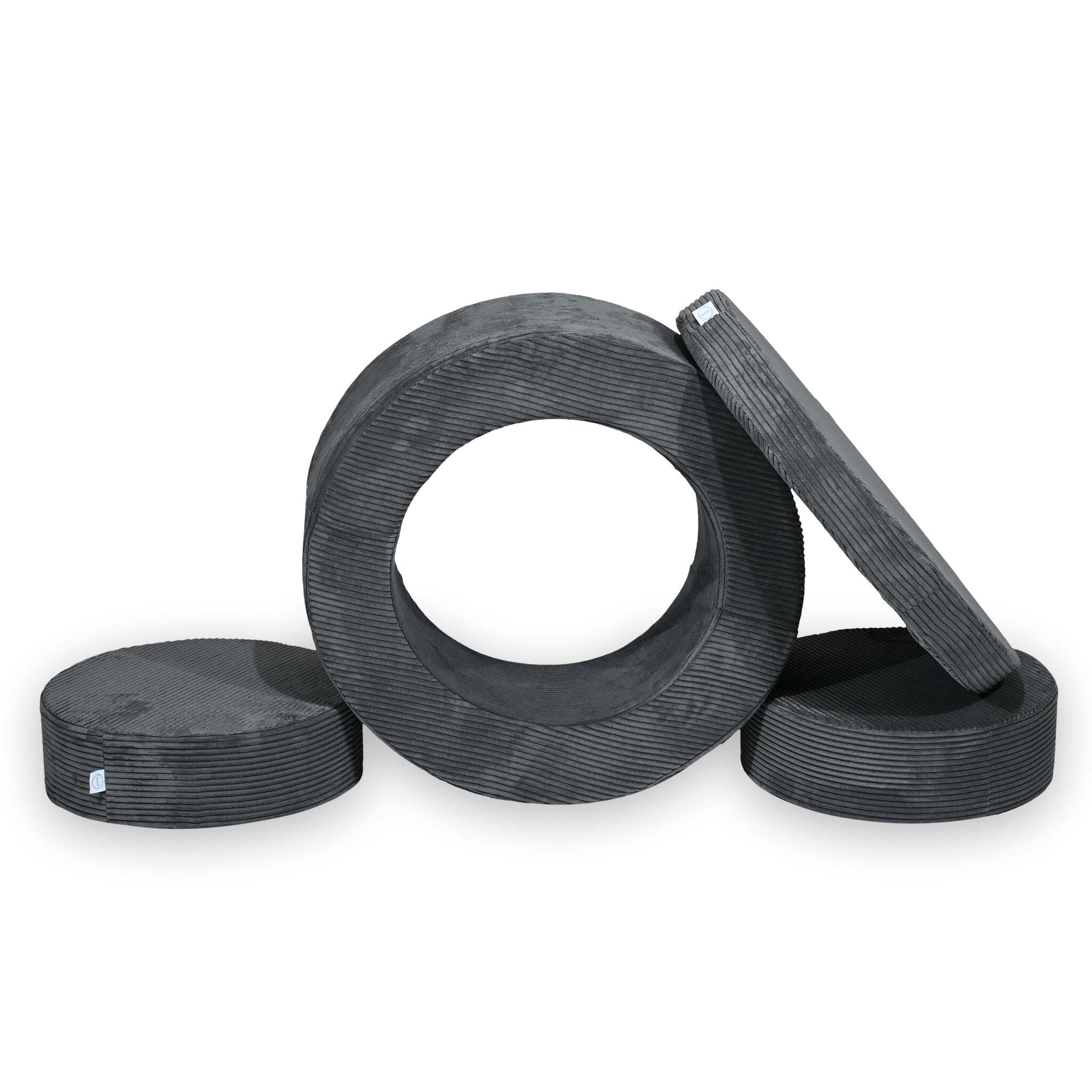 Pufa modułowa dla dzieci Donut – 4 elementy sztruks