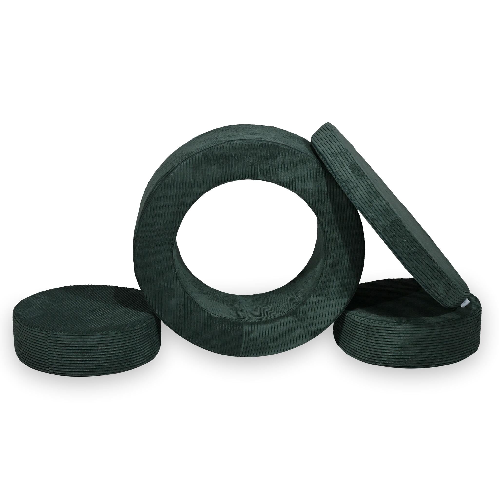 Pufa modułowa dla dzieci Donut – 4 elementy sztruks