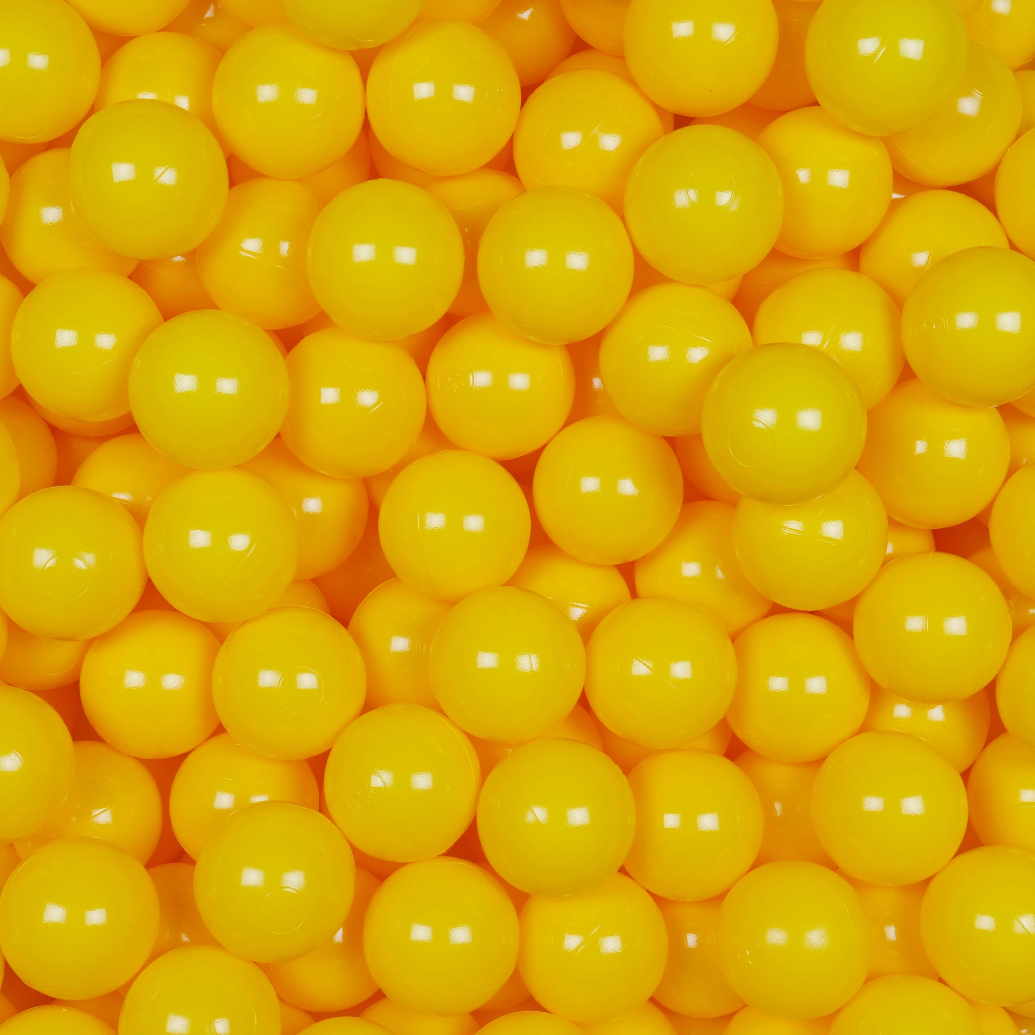 Ball pit balls Ø 7 cm – 100 pcs. – Yellow