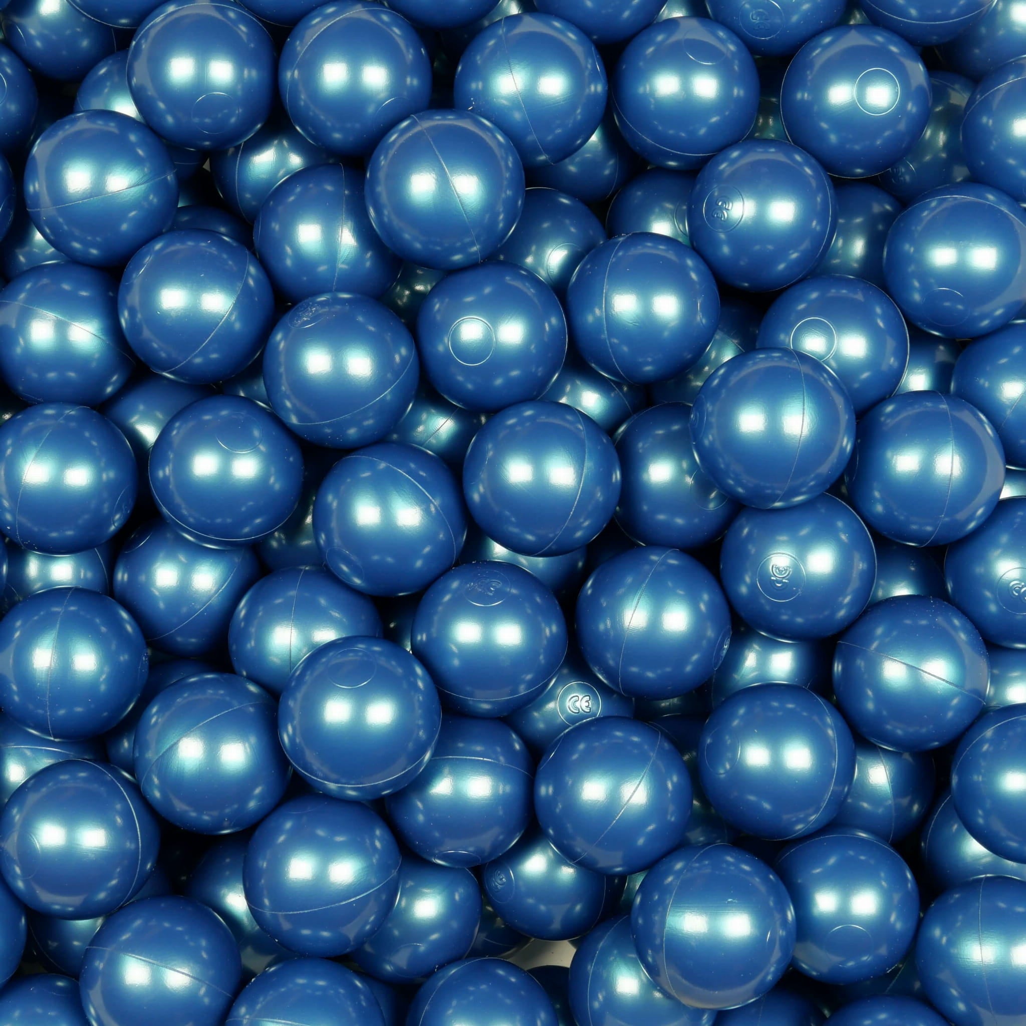 Ball pit balls Ø 7 cm – 100 pcs. – Metallic blue