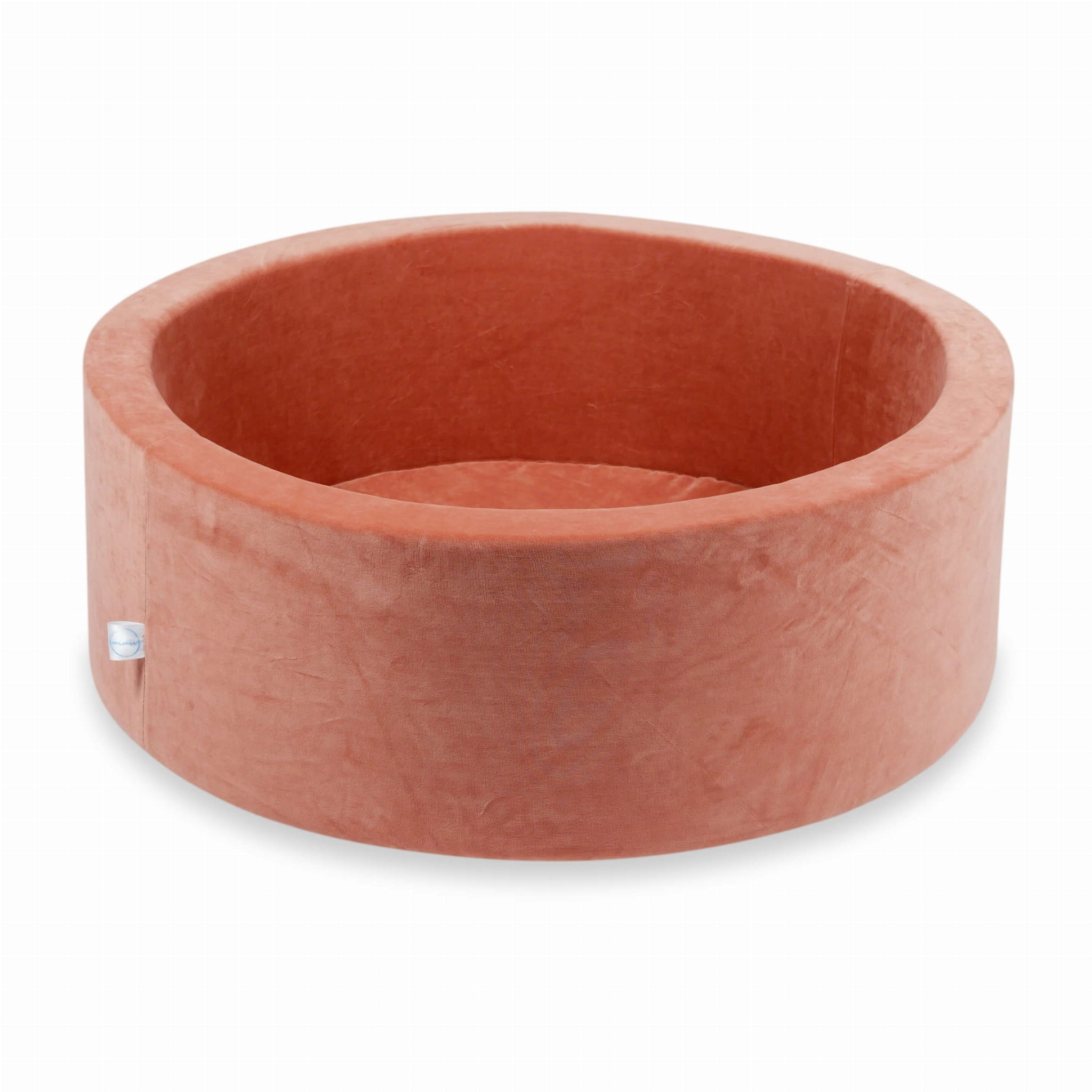 Mimii Bällebad aus Velvet Soft in Canyon Clay – rund, 90 × 30 cm, ohne Bälle
